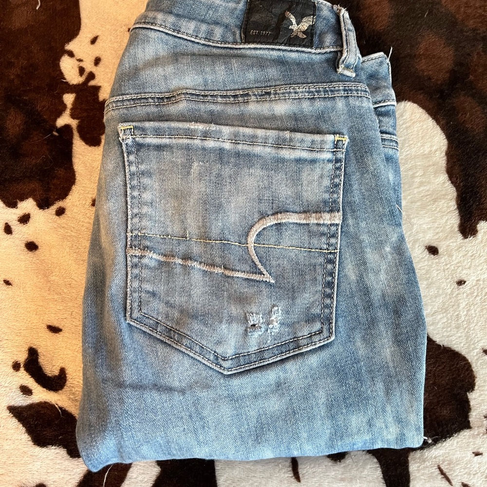 American Eagle ripped jeans